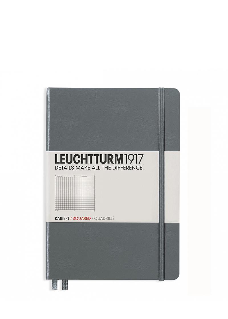 Блокнот Leuchtturm1917 средний клетка Антрацит (344783)