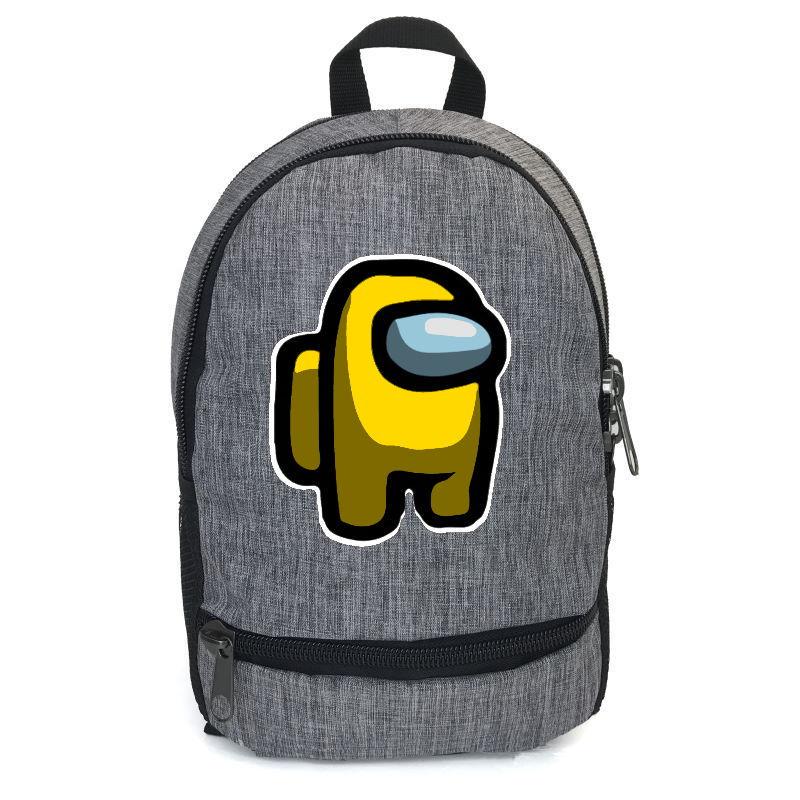 Шкільний рюкзак підлітковий Cappuccino Toys з принтом Among Us AMNG-009 12,5 л Сірий (1367213626)