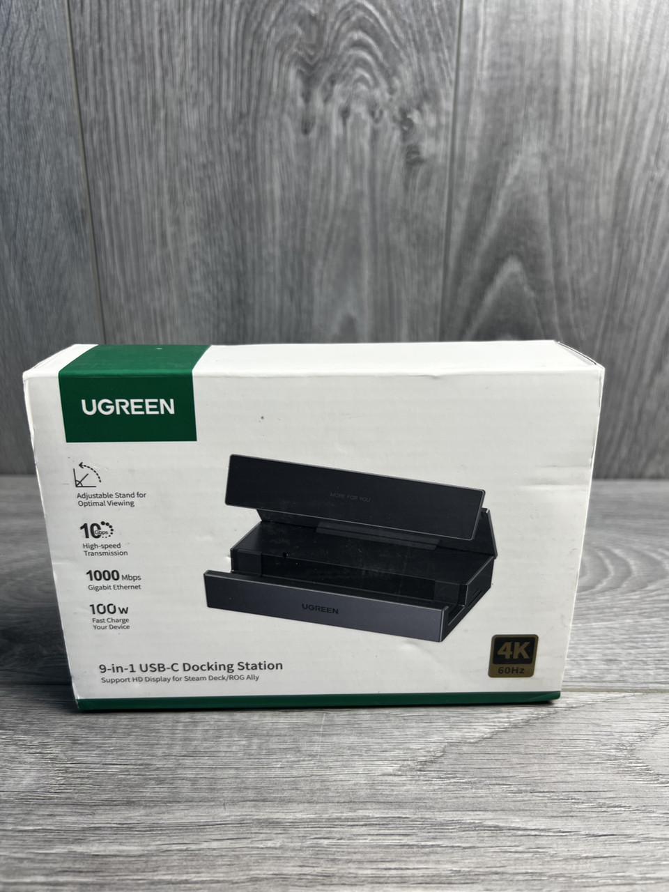 Док станция UGREEN CM800 9в1 с подставкой 4K 120Hz DisplayPort PD 100W Ethernet USB 3.2 TF/SD Grey - фото 7 Док станция UGREEN CM800 9в1 с подставкой 4K 120Hz DisplayPort PD 100W Ethernet USB 3.2 TF/SD Grey - фото 7