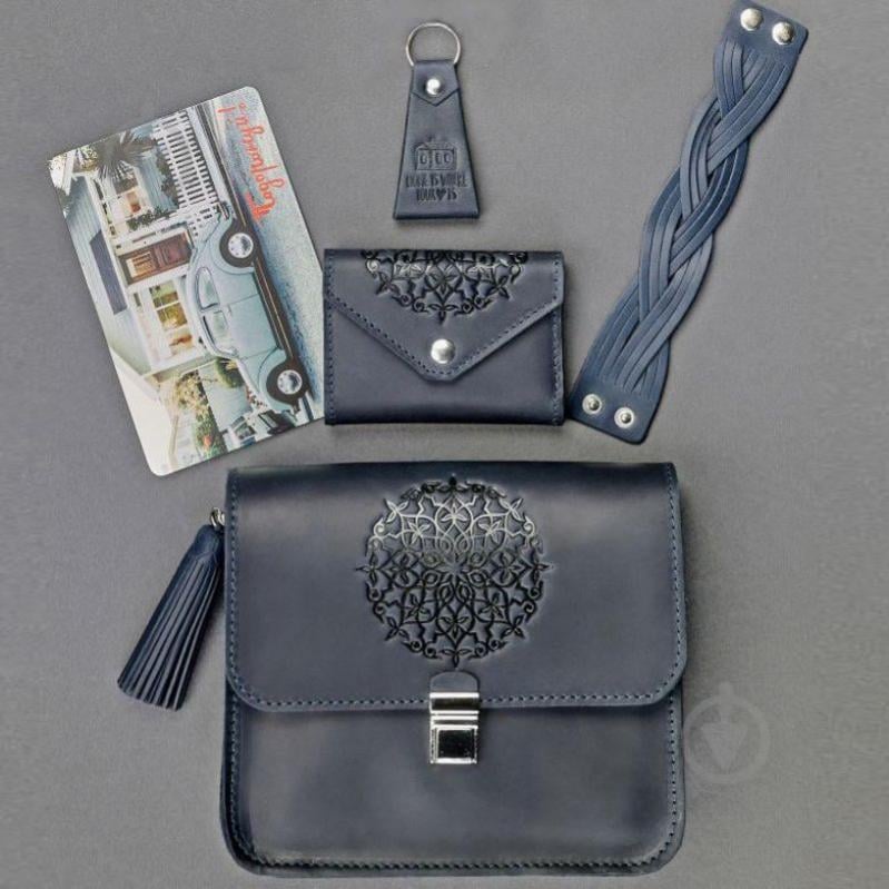 Жіночий подарунковий набір BlankNote Лондон Темно-синій (BN-set-access-16)