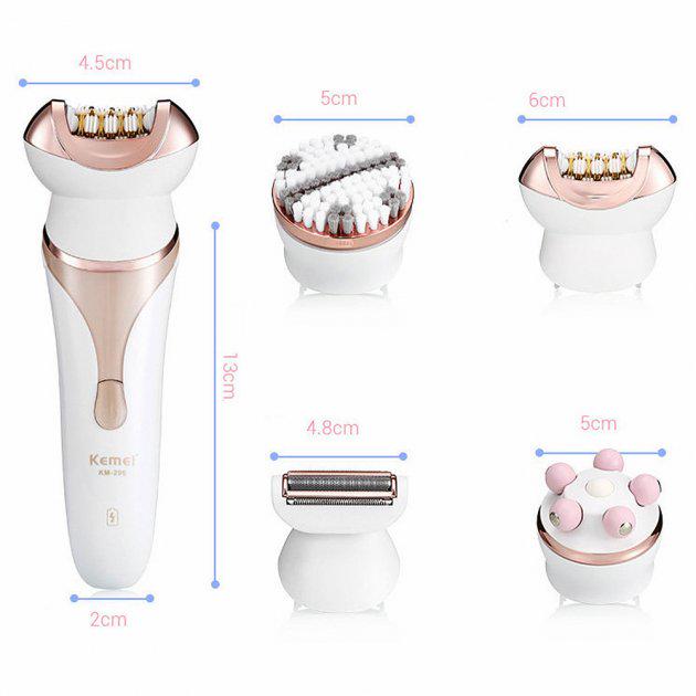 Епілятор бездротовий Kemei KM 296 акумуляторний 4в1 (30149887ER) - фото 5 Епілятор бездротовий Kemei KM 296 акумуляторний 4в1 (30149887ER) - фото 5