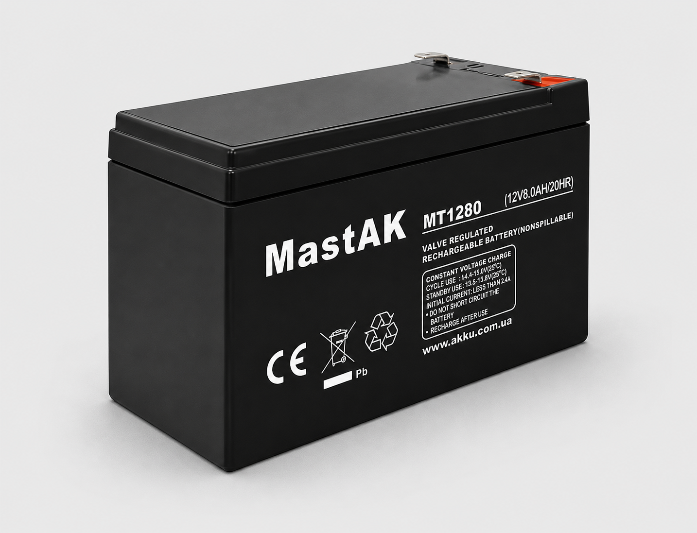 Аккумулятор MastAK MT1280 12V 8 Ah (185078) Аккумулятор MastAK MT1280 12V 8 Ah (185078)