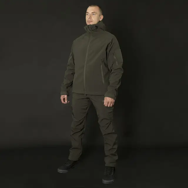 Костюм ветровлагозащитный Softshell Gen.II М Оливковый (5510150) - фото 10