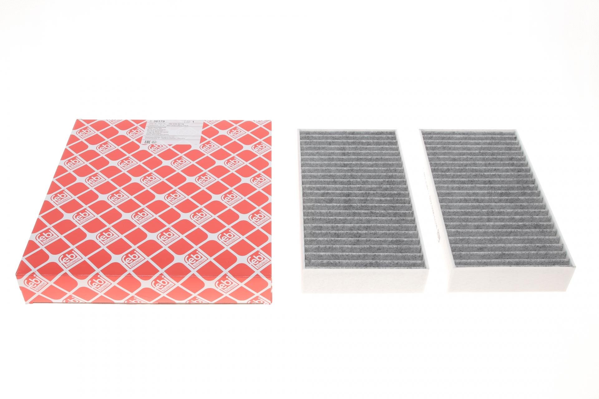 Фильтр салона FEBI BILSTEIN для MB ML-class W164/GL-class X164 05-12 угольный 2 шт. 36179)