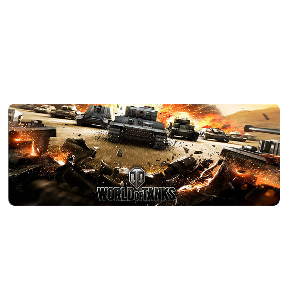 Коврик для мышки World of Tanks-31 с нескользящим основанием для геймеров 300x700 мм (20167)