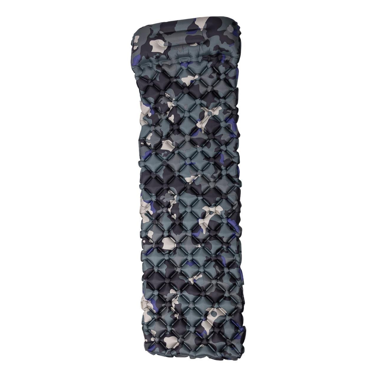 Килимок для намету надувний похідний 190х55х3 см Хакі (7184) Килимок для намету надувний похідний 190х55х3 см Хакі (7184)