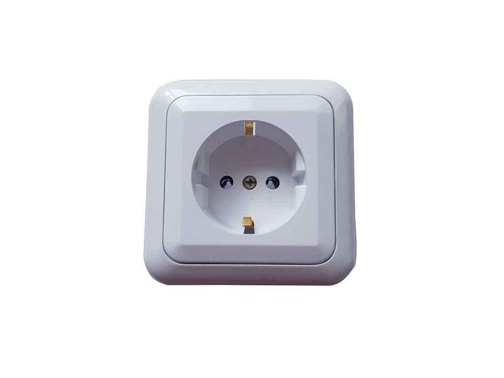 Розетка Белоцерковское УВП УТОС 1постовая РС16-315 с заземлением (664702)
