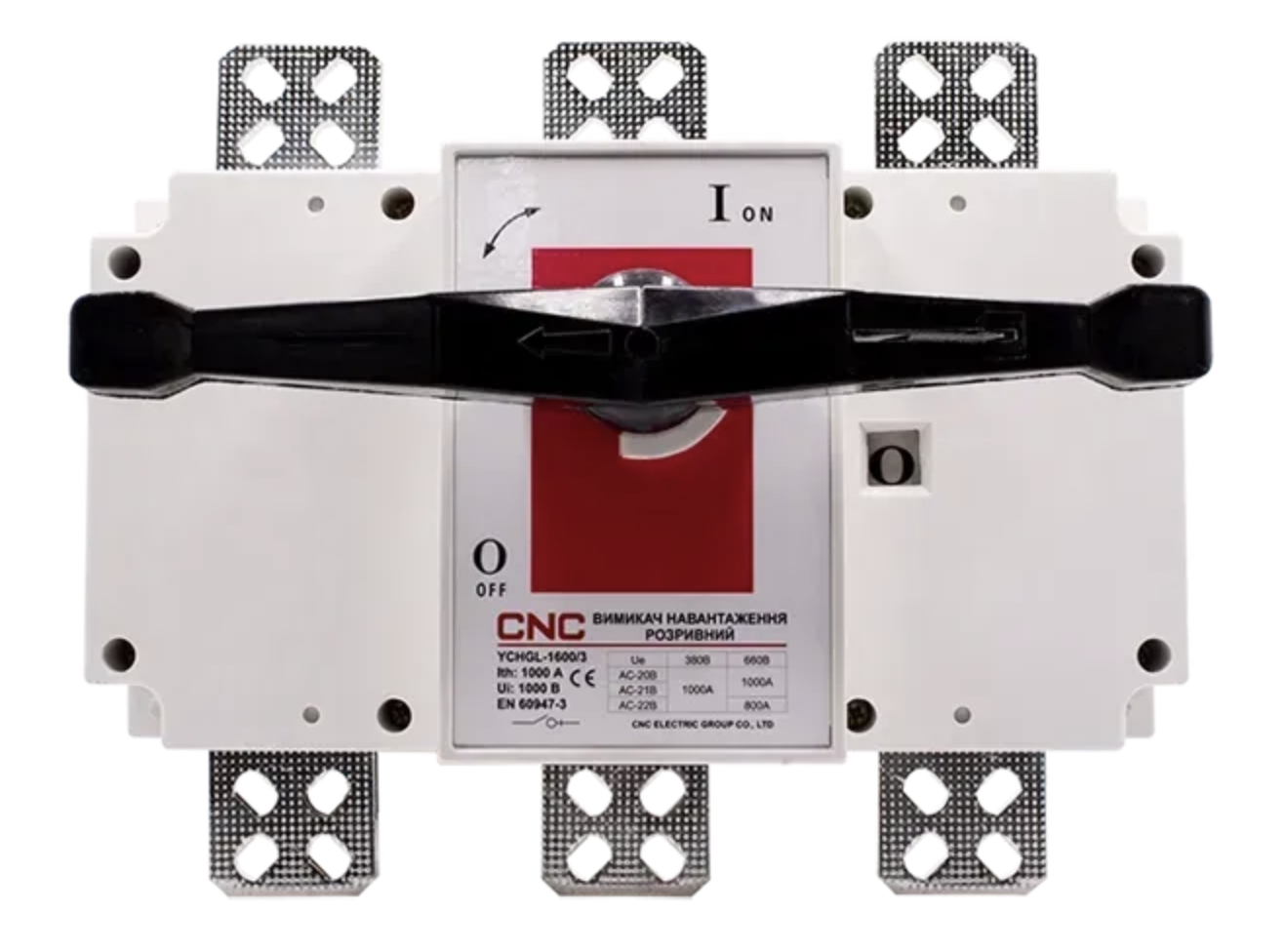 Выключатель-разъединитель разрывной CNC YCHGL 3200А 3Р 400V (Б00043313)