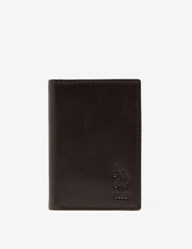 Портмоне кожаное мужское U.S. Polo Assn Leather Trifold Wallet Черный (2151309366) - фото 4