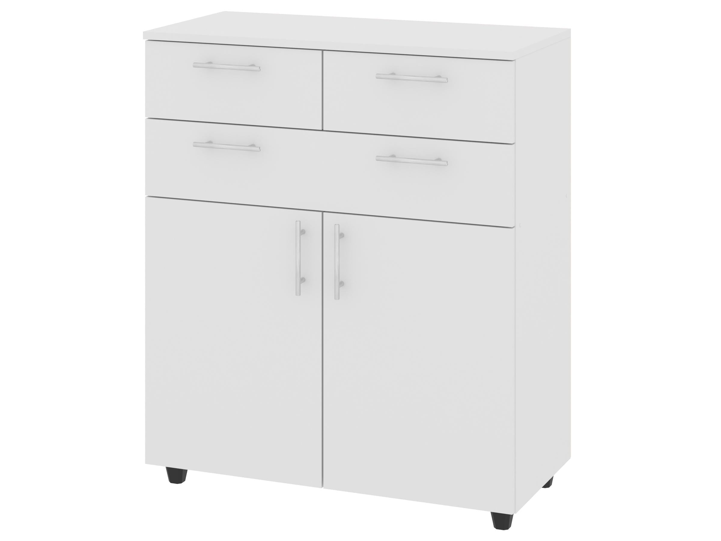 Комод с ящиками PEHOTIN К-3+2 ДСП 80х38х94 см Белый (PN-100472)
