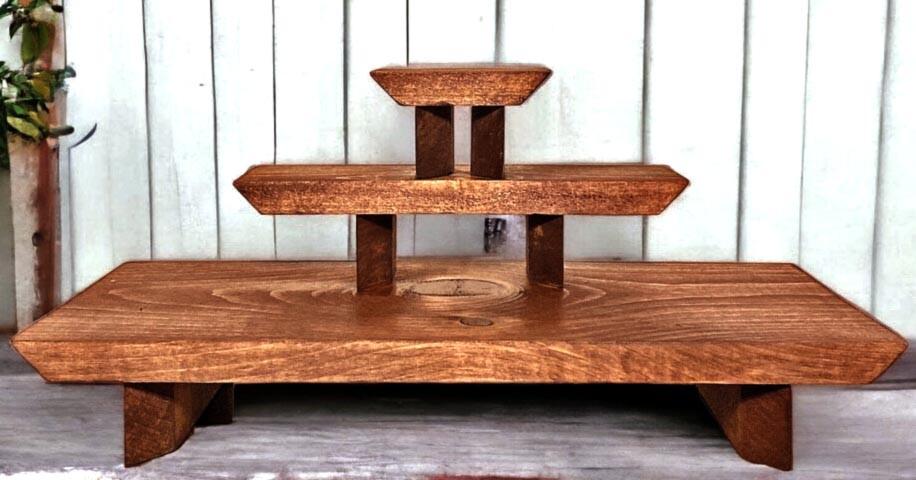 Вівтар для медитації з дерева Нотахо Шафран (ЛАТ-016406)