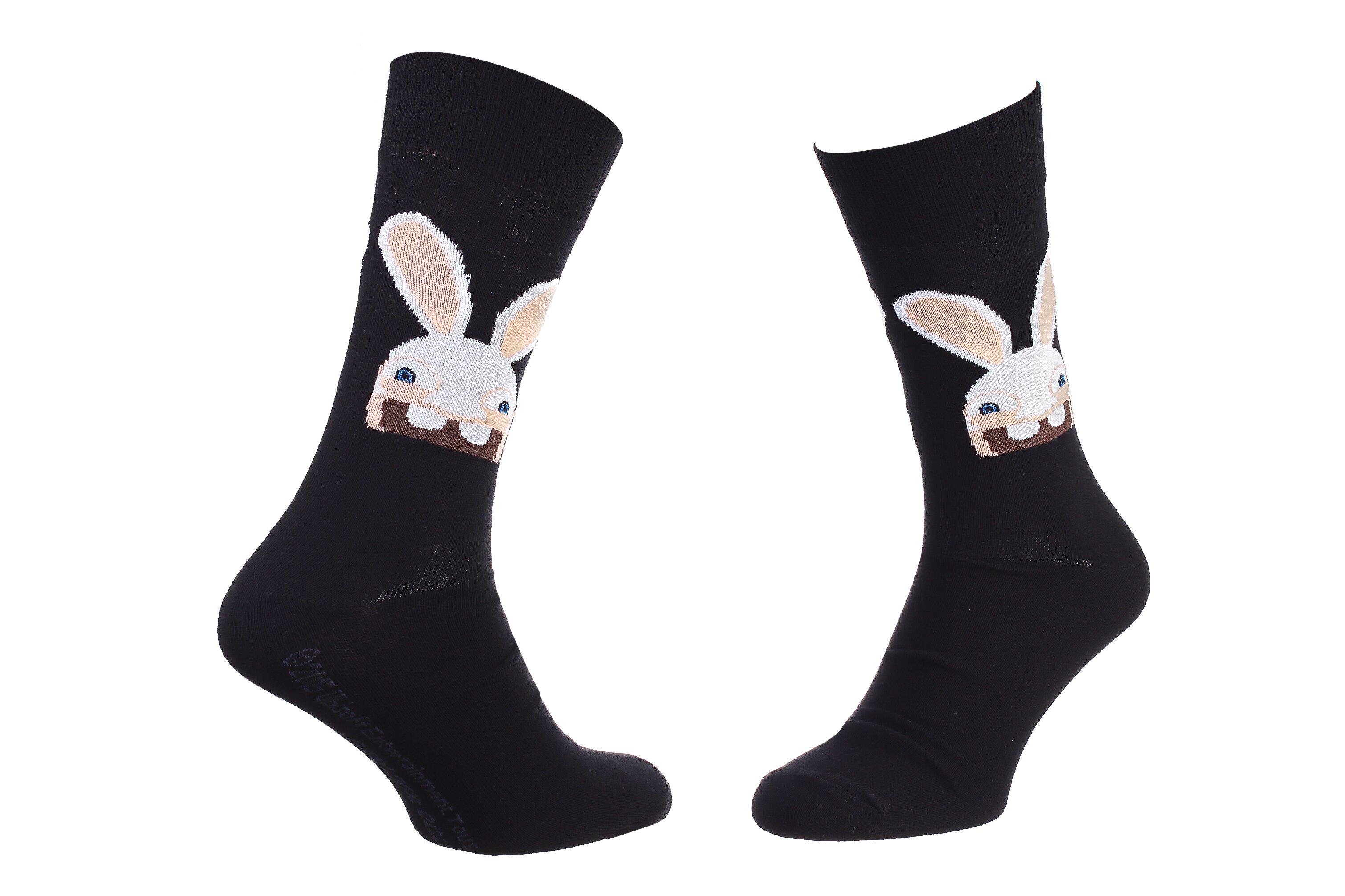 Шкарпетки Rabbids Invasion Rabbit Rabbit Head Rabbit р. 39-42 Чорний (93153261-5)