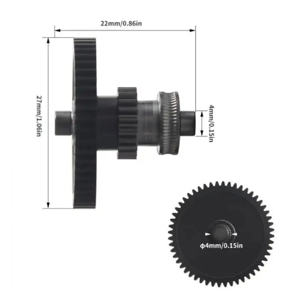 Набор шестерен для экструдеров 3D-принтеров Elegoo Neptune 4/Pro/Plus/Max - фото 3
