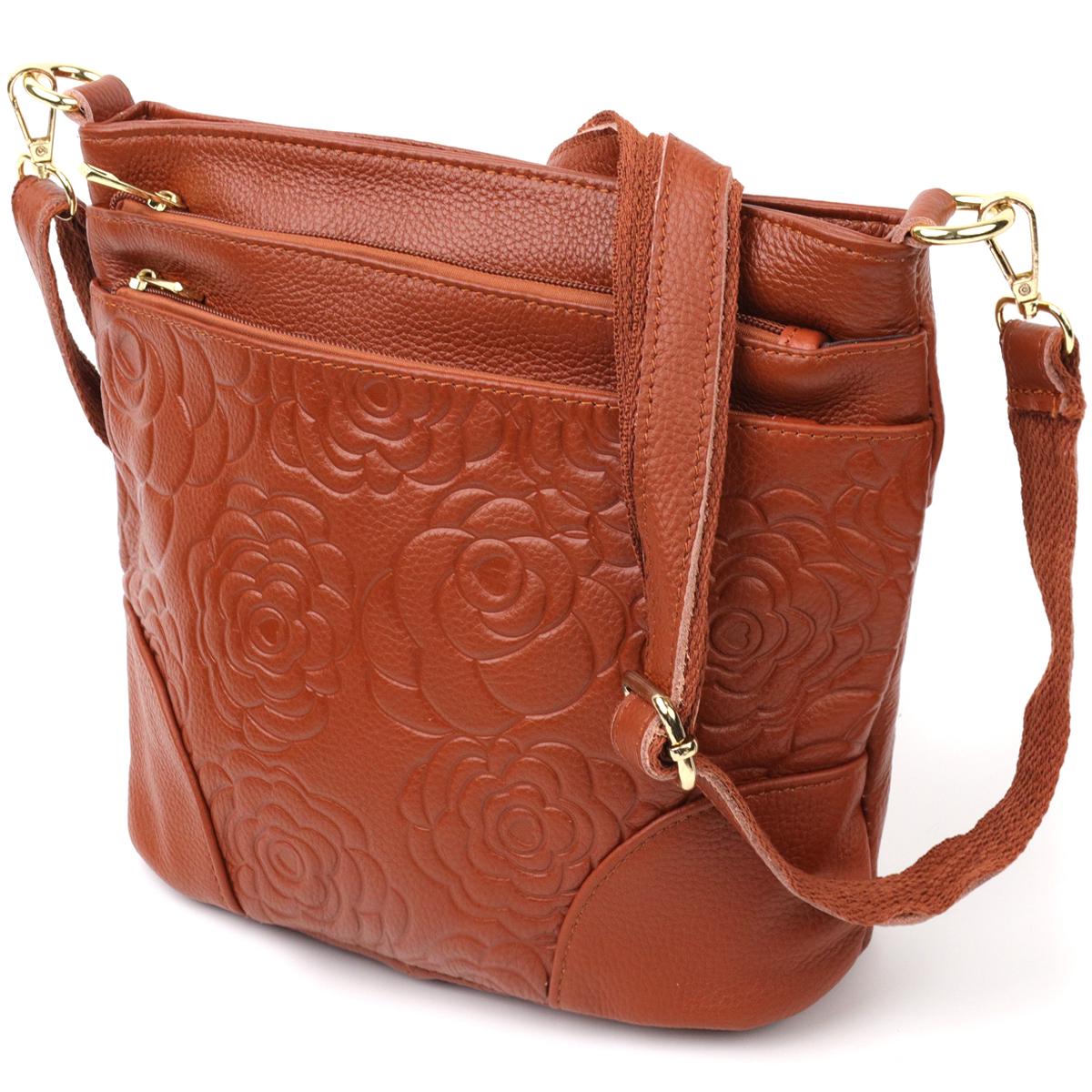 Сумка женская Vintage Bag 15003 кожаная Коричневый