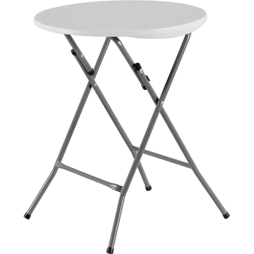 Стол туристический складной круглый Time Eco ТЕ-1834 60x74 см Белый (4820211100889)