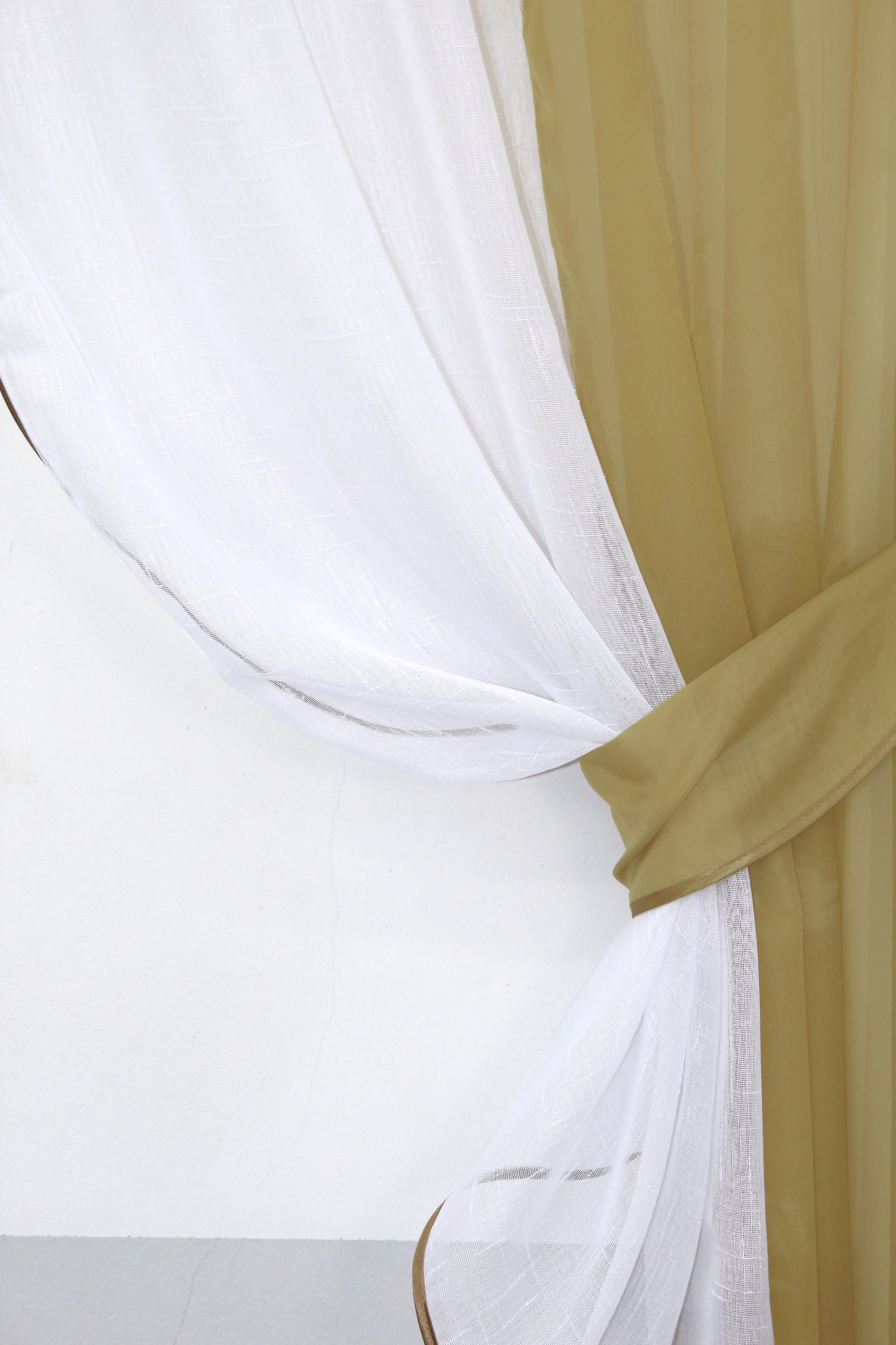 Шторки кухонні VR-Textil № 083к з підв'язками 270х170 см Кавовий/Білий (52-0543) - фото 3 Шторки кухонні VR-Textil № 083к з підв'язками 270х170 см Кавовий/Білий (52-0543) - фото 3