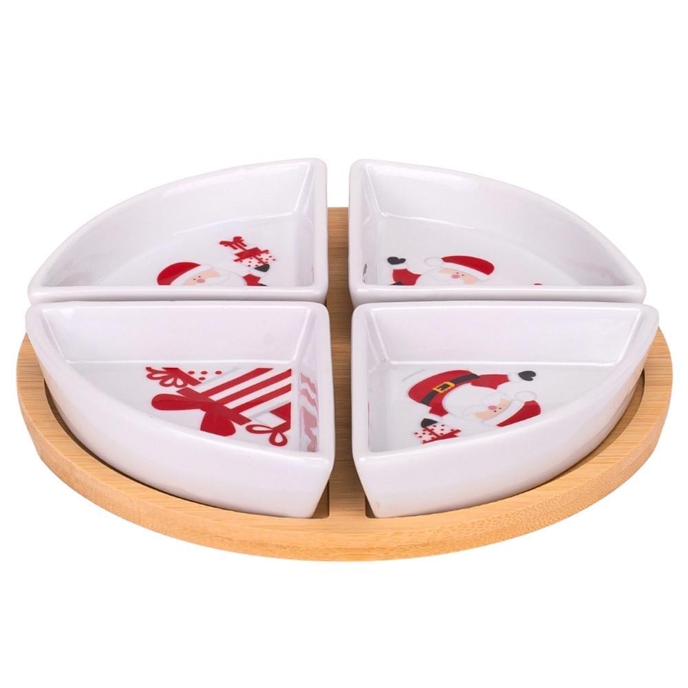 Набор пиалов Elisey Заботливый Санта на бамбуковой подставке (6020-007) - фото 2 Набор пиалов Elisey Заботливый Санта на бамбуковой подставке (6020-007) - фото 2