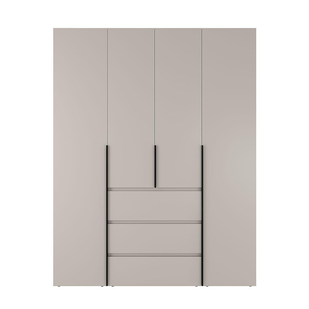 Шкаф распашной комбинированный ART IN HEAD №1 Light 1600x500x2200 мм Кашемир (GALTK0114000000) - фото 1