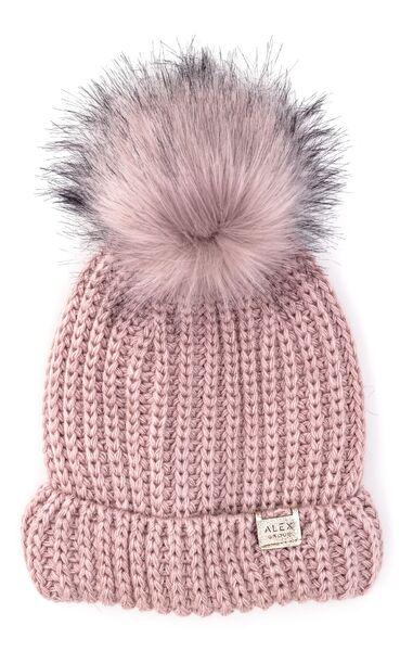 Шапка детская для девочек Тина D936 флис 48-52 см Пудровый