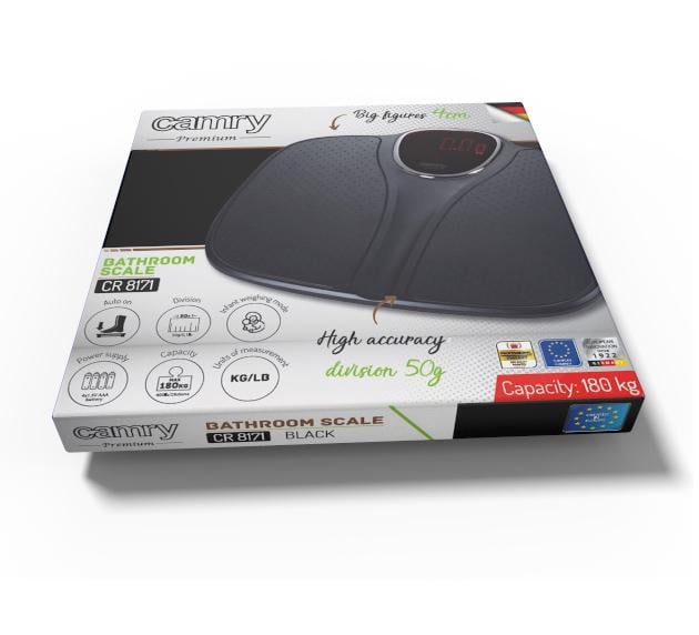 Весы напольные Camry CR 8171b 180 кг с функцией взвешивания младенцев - фото 16 Весы напольные Camry CR 8171b 180 кг с функцией взвешивания младенцев - фото 16