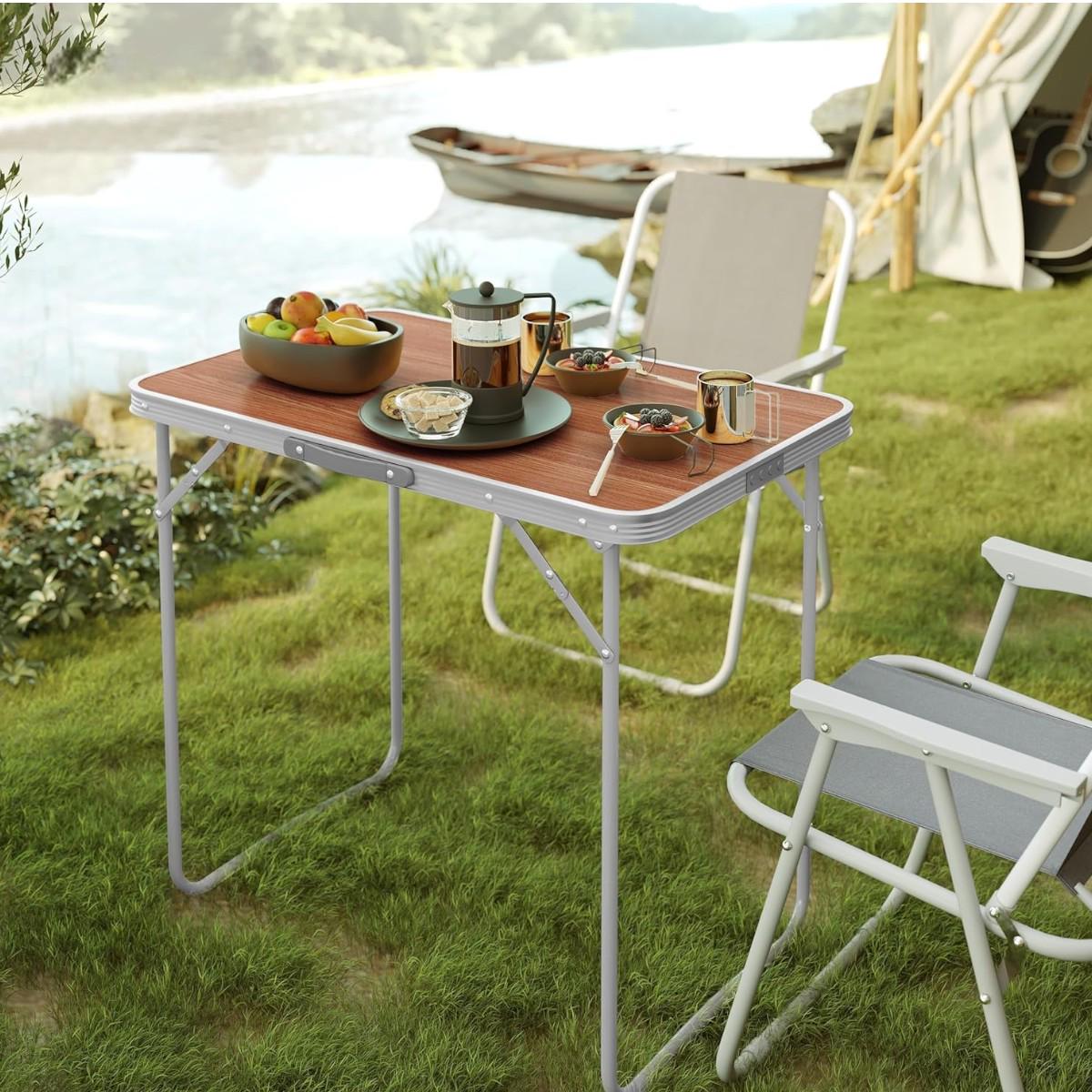 テーブル・チェア・ハンモック centre furniture folding table full set ᐉ Стол туристический чемодан раскладной Folding Table для пикника