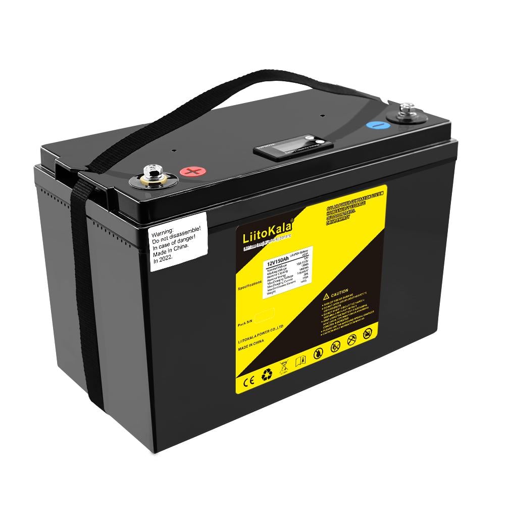 Аккумулятор LiitoKala LiFePO4 12V 150 Ah 1800Wh с LCD-дисплеем и встроенным BMS (001008) - фото 6 Аккумулятор LiitoKala LiFePO4 12V 150 Ah 1800Wh с LCD-дисплеем и встроенным BMS (001008) - фото 6