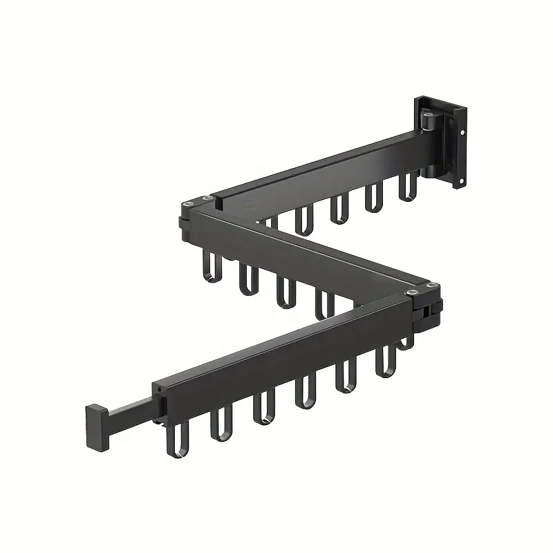 Сушилка для одежды настенная SKLM-1 для балкона 2 секции из алюминиевого сплава 66+23х10х6,5 см (8-18-M17041)