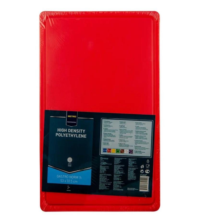 Доска кухонная для нарезки Professional 1/1 53х32,5х2 см Красный Доска кухонная для нарезки Professional 1/1 53х32,5х2 см Красный