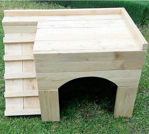 Домик для кроликов из дерева Лигане Бланже (ДКР-002301)