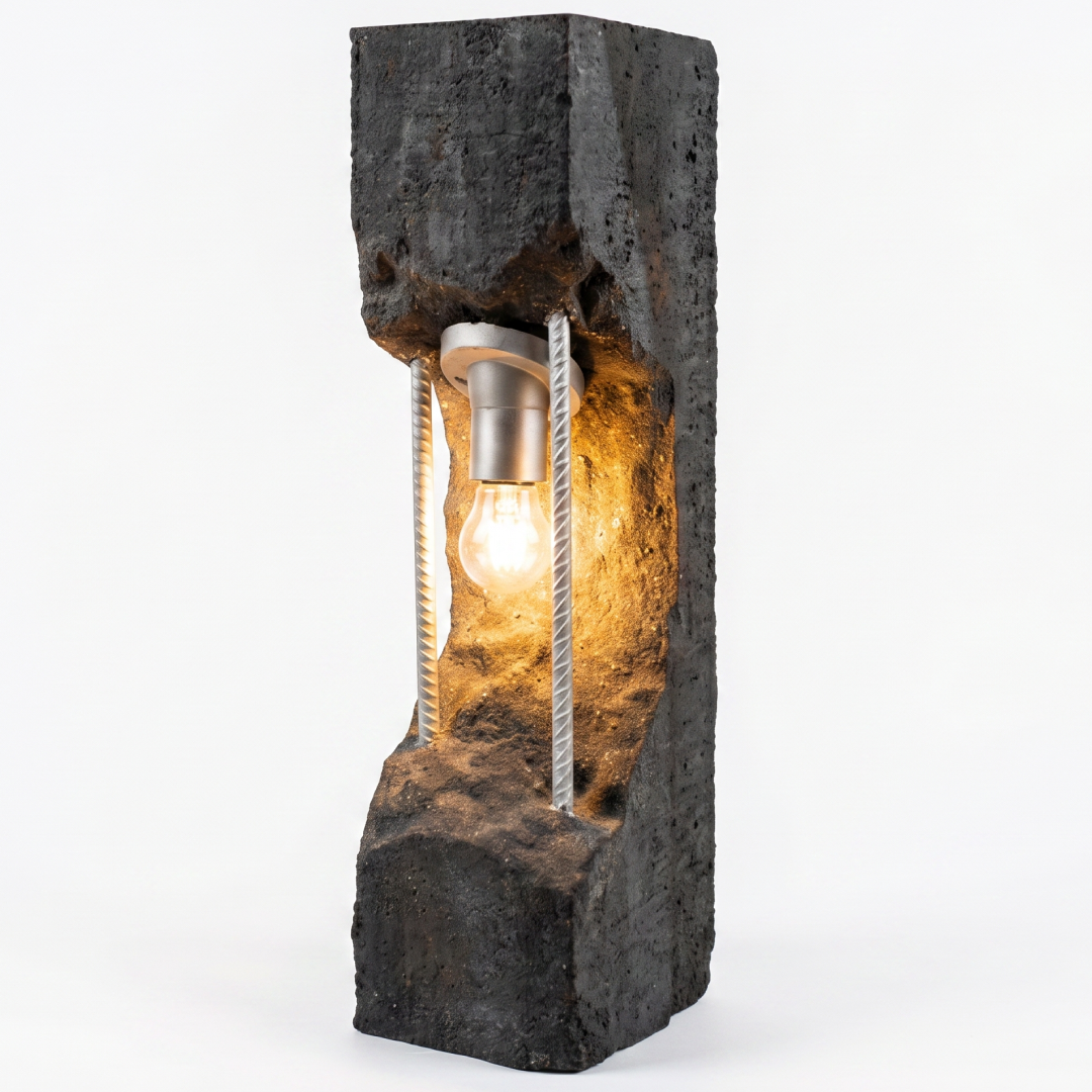 Светильник из бетона Brickland 128х500х450 мм Graphite (BETON-SV003)