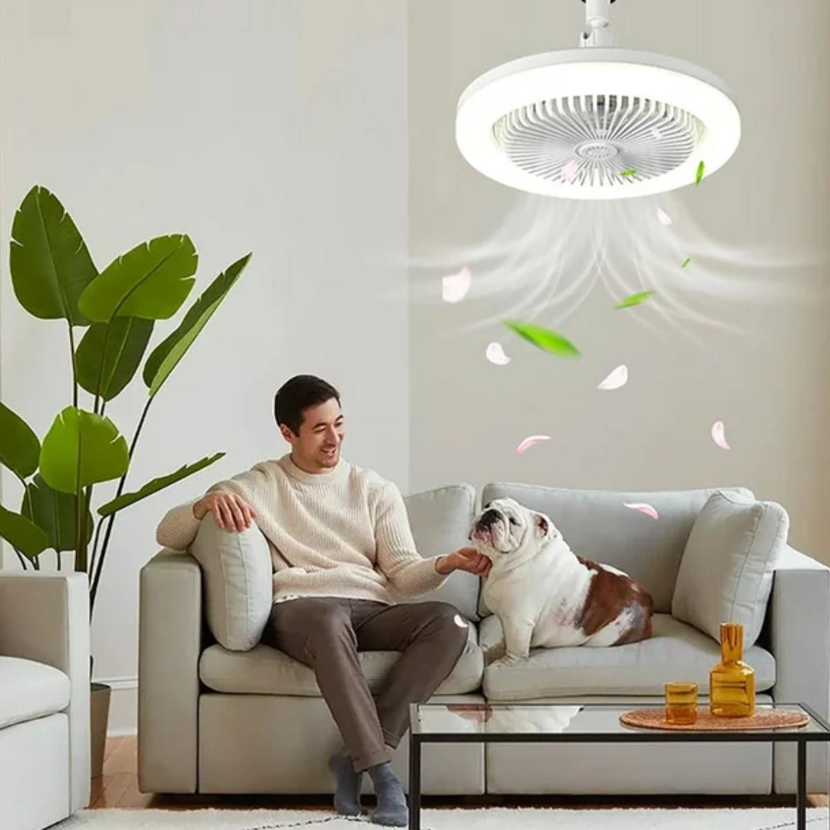 Вентилятор-люстра стельовий Multi-Function Fan Light 2в1 з пультом - фото 3