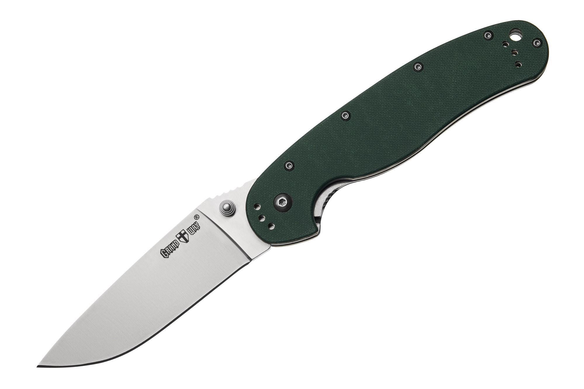 Нож складной Grand Way SG 040 на подшипнике с клинком из стали D2 Green
