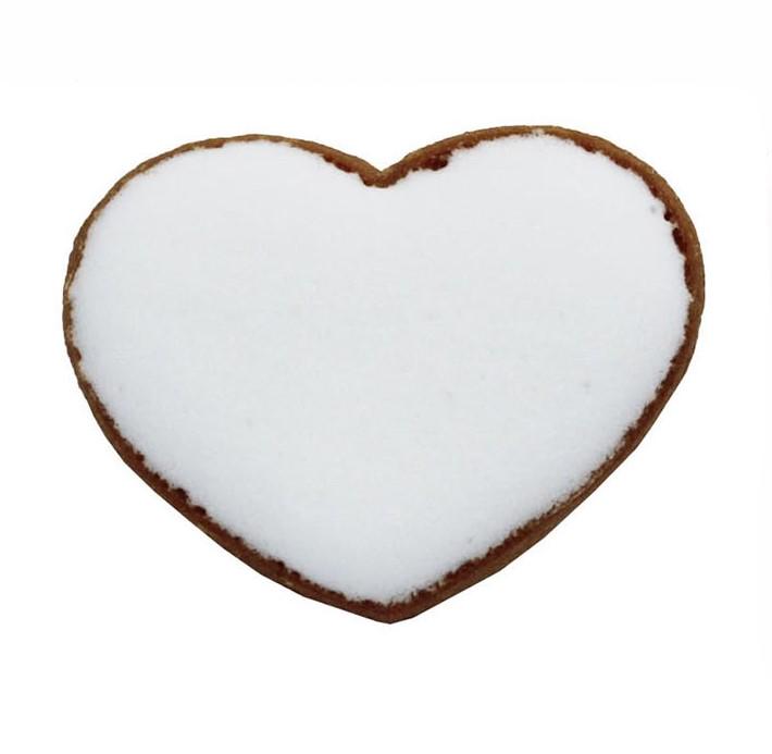 Пряник с индивидуальной печатью Крафт печиво Сердце 4,5х3 см 7 г