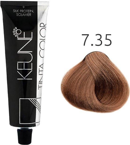 Краска для волос стойкая Keune Tinta Color 7.35 Medium Choco Blonde 60 мл