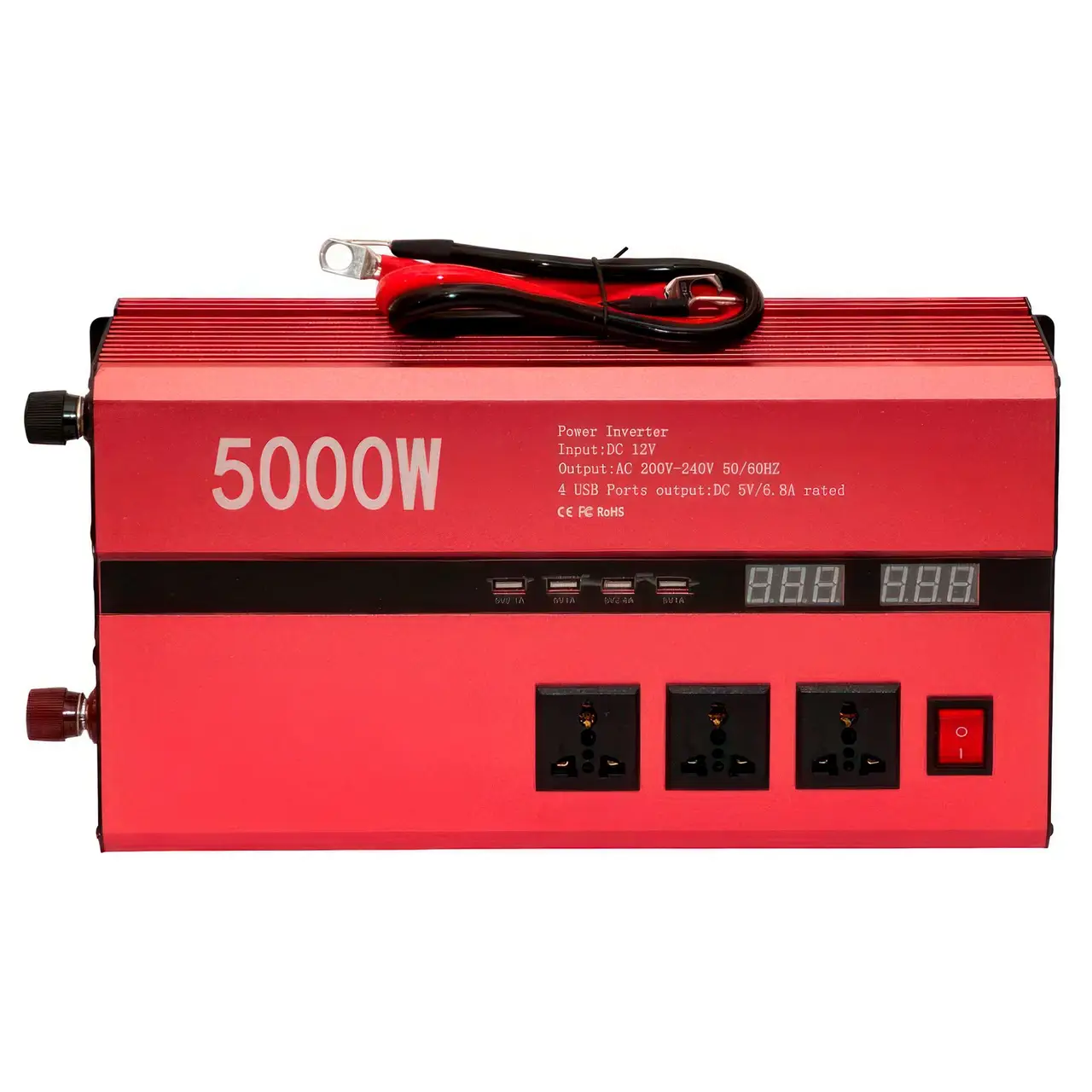 Инвертор преобразователь напряжения Power Invertor 06-5 12-220V 5000 Вт LUX Красный (2906024203)