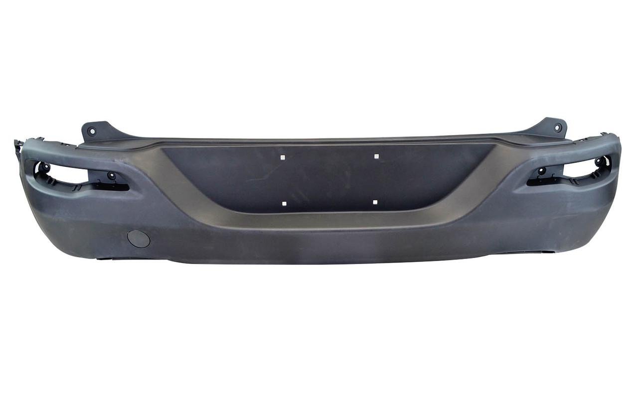 Бампер задній Jeep Cherokee 5 KL 2014-2017 дорест верхня частина без парктроніка із заглушкою під гак Junsite (2684145925)