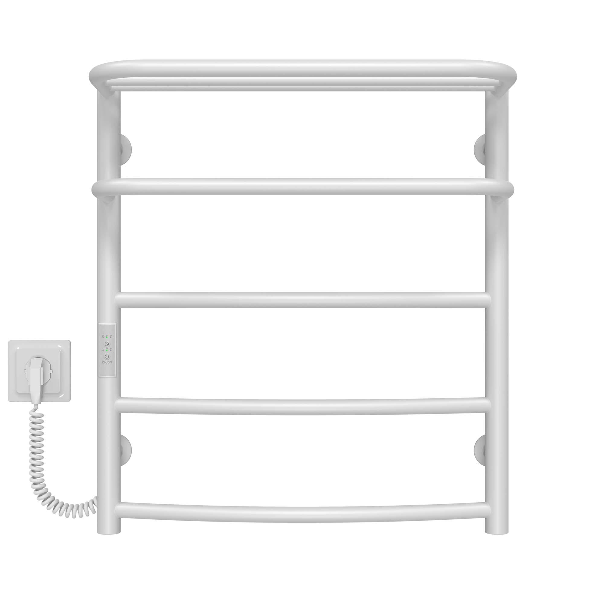 Рушникосушарка електрична Deffi Отель П5 WD03 ліве підключення нержавіюча сталь 400х600 мм Білий (C.OD.60.40.5.E.W.L.3)