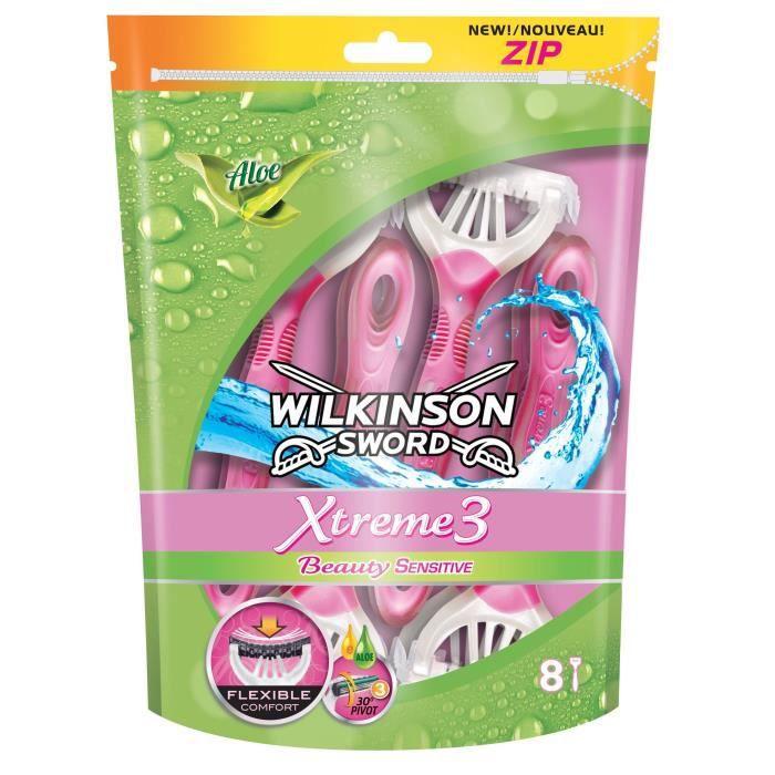 Жіночі одноразові станки Wilkinson Xtreme3 Beauty Sensitive 8 шт.