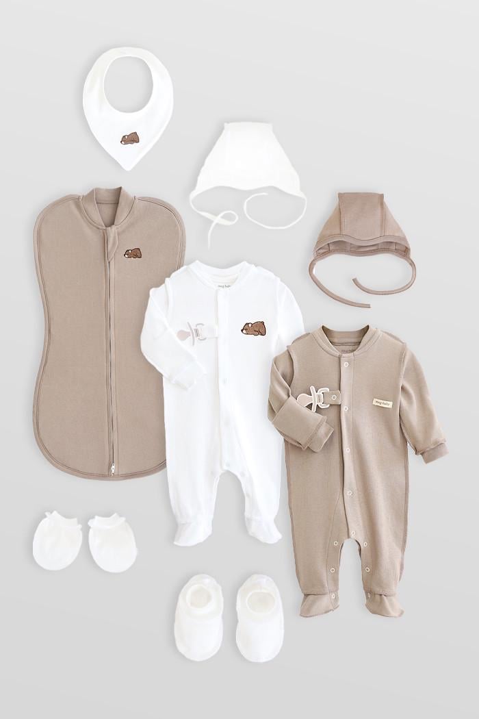 Набір для новонародженого Mag Baby Abel 62 см 0-3 міс. Капучино (2335824051)