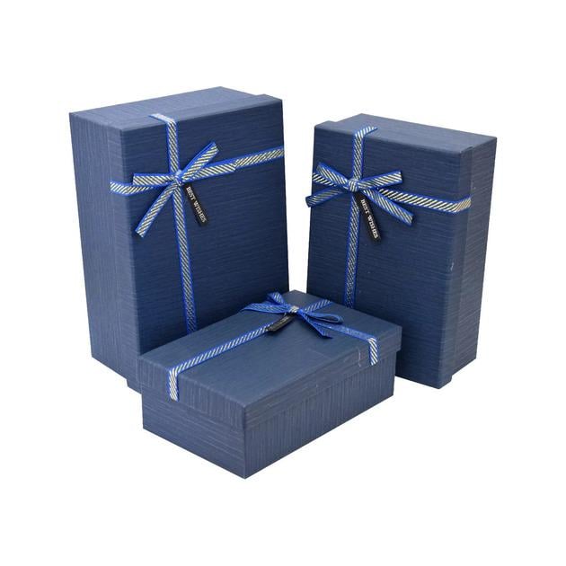 Коробка подарочная 3 шт. 23х16х10/21х14х8/19х12 см (R33263B)