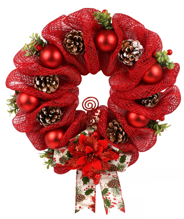 Декор рождественский Венок 40 см (R33916) - фото 1 Декор рождественский Венок 40 см (R33916) - фото 1