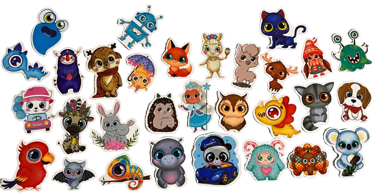 Стикеры виниловые Мир Животных 30 шт. (41518)