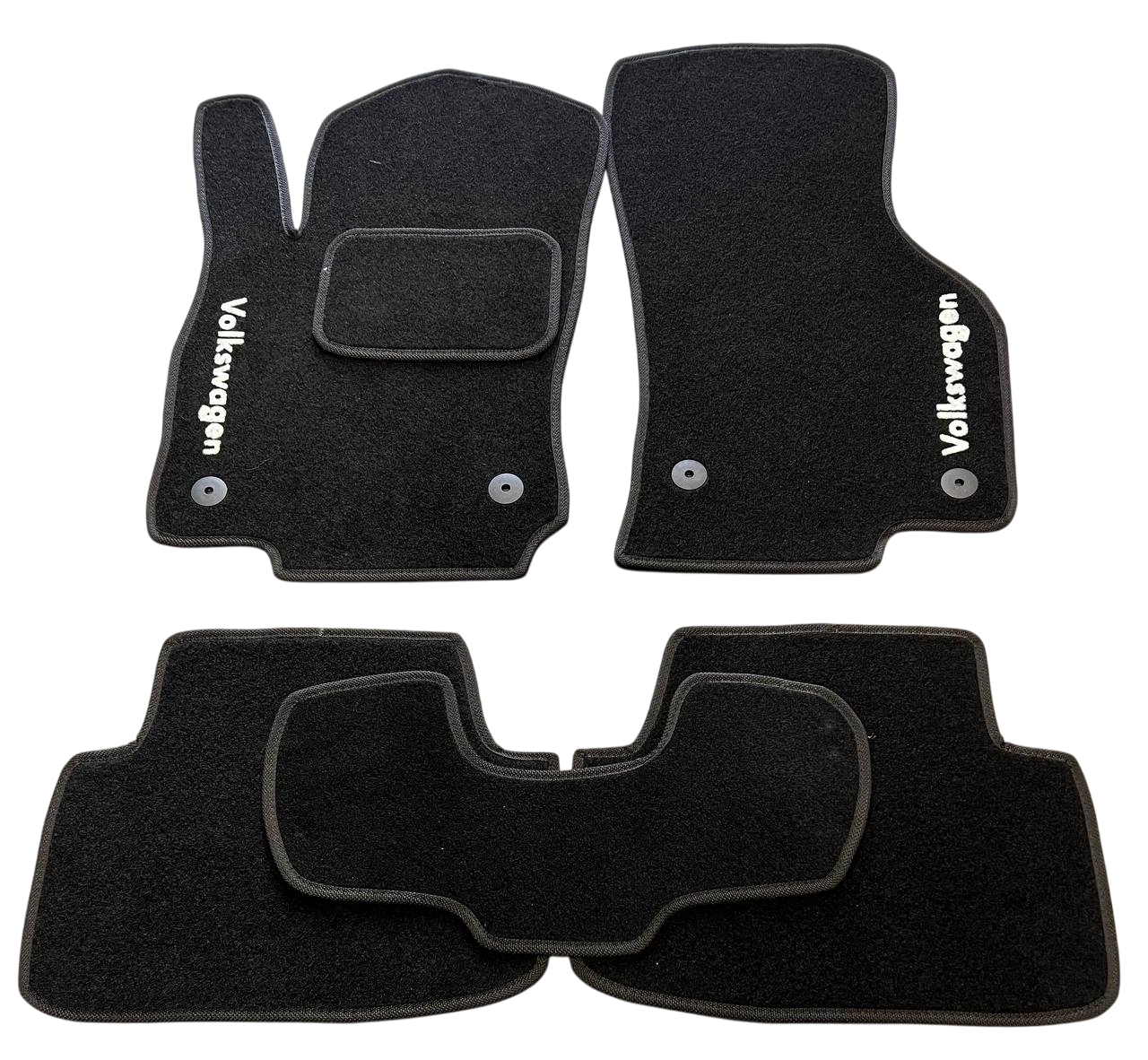 Килимки в салон ворсові для Volkswagen Golf VII 2012- BLCCR1662 5 шт. Чорний (27326847)
