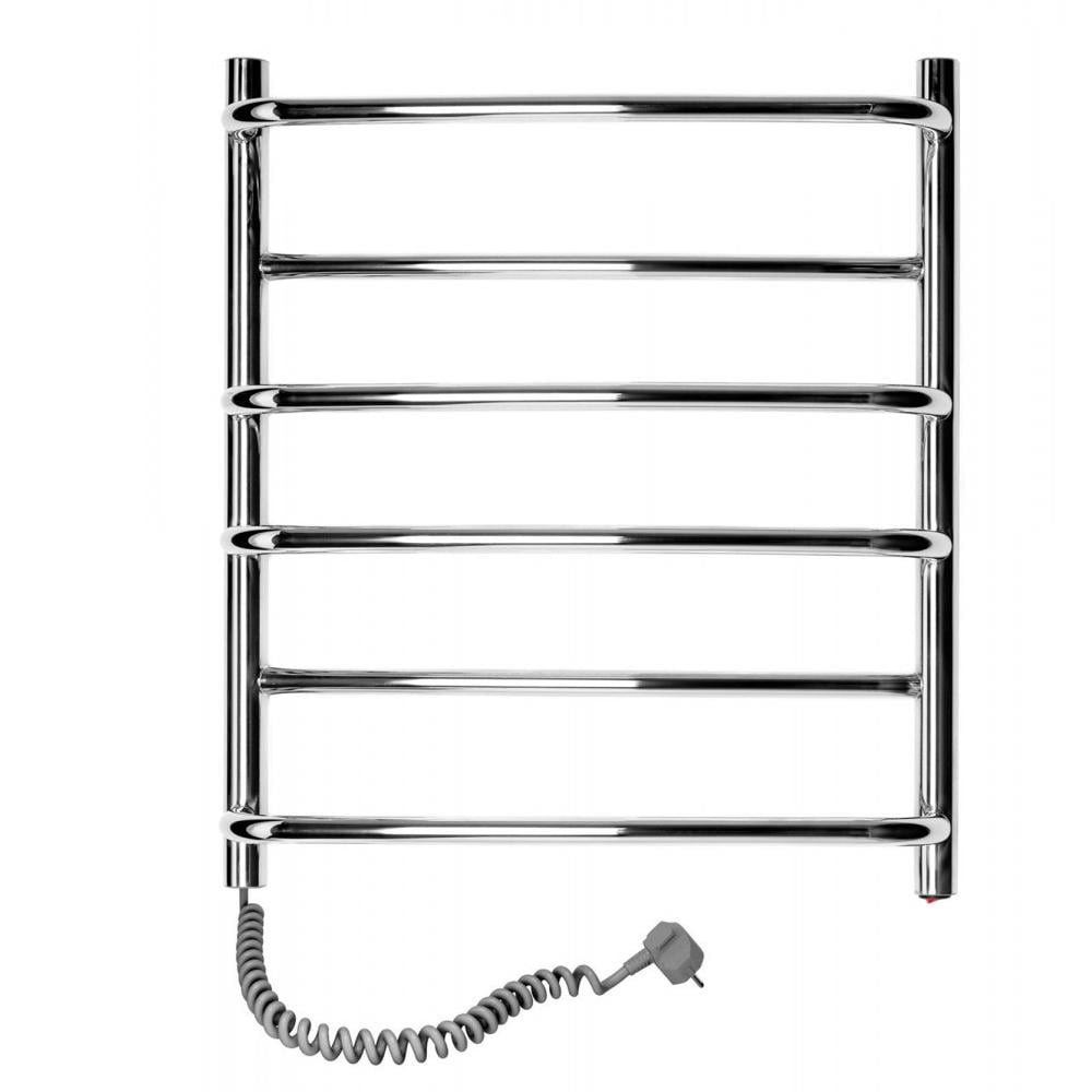 Полотенцесушитель электрический SANTAN Лестница Омега левосторонняя нержавеющая сталь 530х600 мм (113197)