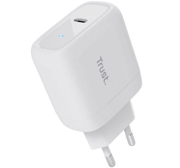 Сетевое зарядное устройство Trust Maxo 45 Вт USB Type-C Белый (25138_TRUST) - фото 4
