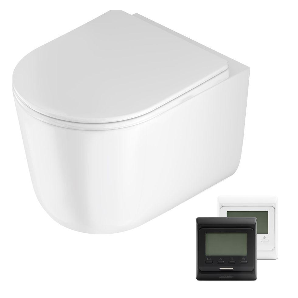 Унітаз з кришкою Jasmin CDJD6ZPW без обідка (27879342) - фото 2