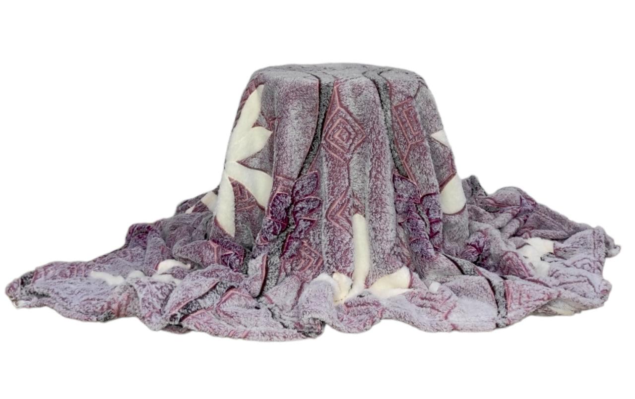 Плед плюшевый для дома Цветы 180x200 см Розовый Цветы (П4К-Am-zukerka-007-2) - фото 4 Плед плюшевый для дома Цветы 180x200 см Розовый Цветы (П4К-Am-zukerka-007-2) - фото 4