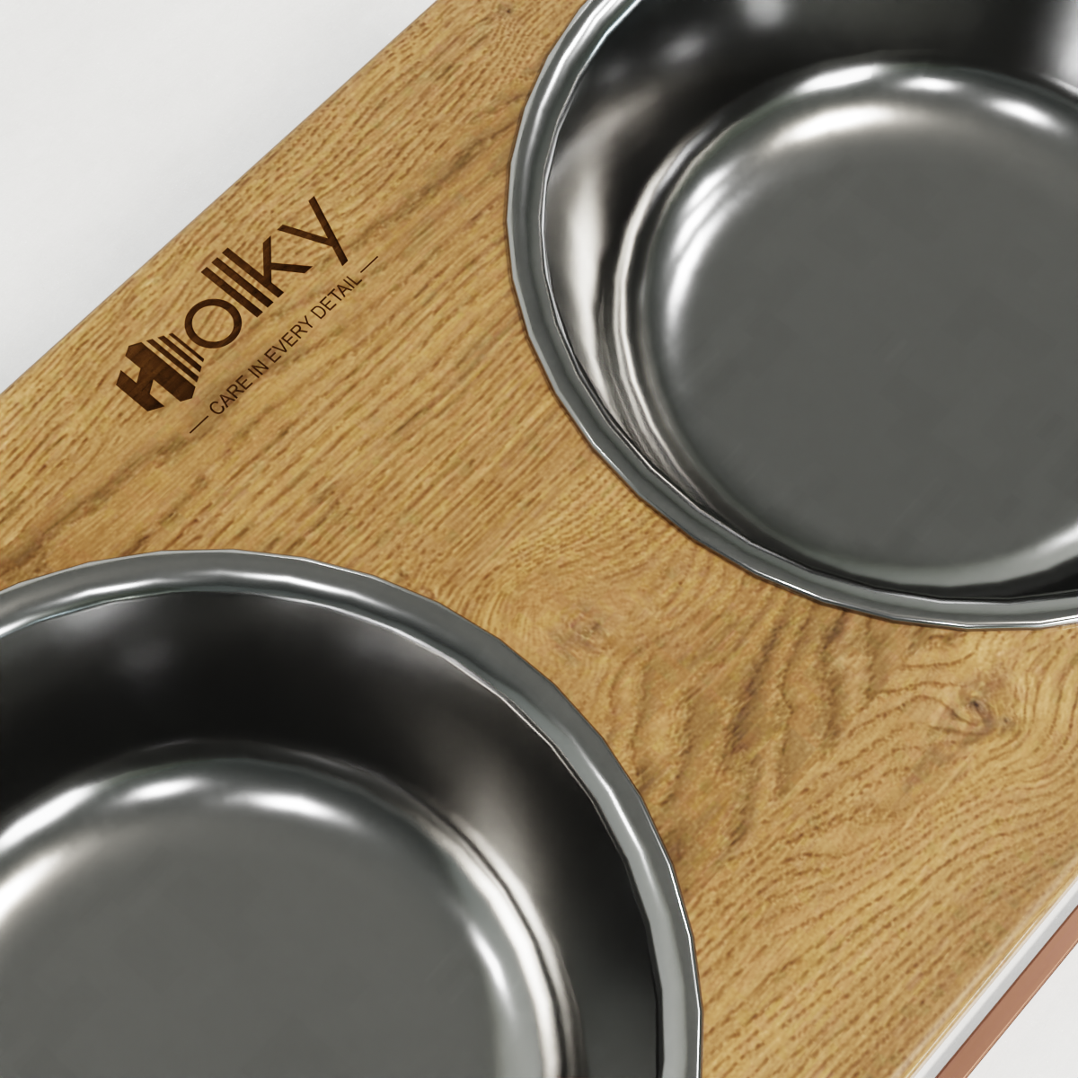 Миски на подставке для очень больших собак Hollky Base XXL40 2х2,8 л (BXXL40-643240-GLNT) - фото 5