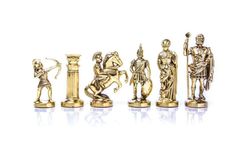 Фигурки металлические шахматные ручной работы лучники h 9,5 см Золотой (088 1010F)