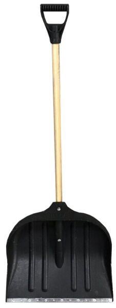 Лопата для прибирання снігу ABC з держаком 490х495 мм Чорний